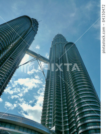 Petronas Twin Towers looking up from below "Kuala Lumpur Malaysia" 84150472