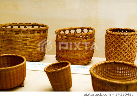 Exhibition of baskets at Nanbata Castle Park in Fujimi City, Saitama Prefecture 84150483
