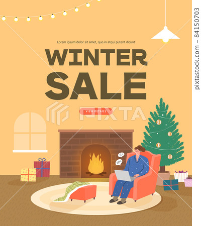 winter shopping banner 84150703