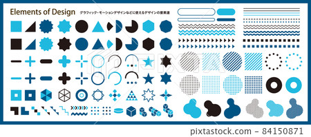 Design elements that can be used for graphic and motion design, etc. 84150871
