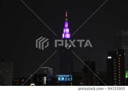 Midnight Docomo Tower Halloween Lighting 84153003