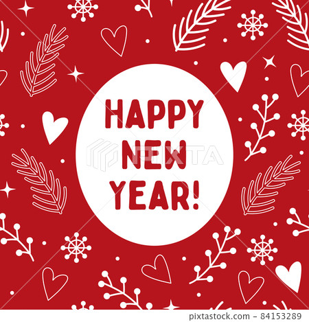 Happy new year quote, vector text for design... - Stock Illustration ...
