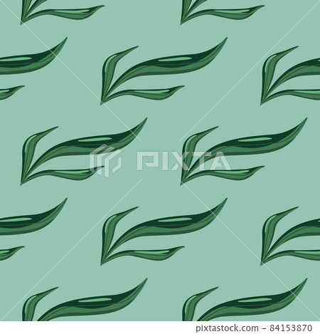 Seamless pattern seaweed on turquoise background. Marine flora templates for fabric. Seamless pattern seaweed on turquoise background. Marine flora templates for fabric. 84153870