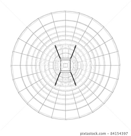 Radio Telescope concept outline Radio Telescope concept outline 84154397