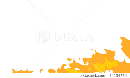 簡單效果類火焰frame_orange_illustration material_16:9 簡單效果類火焰frame_orange_illustration material_16:9 84154754