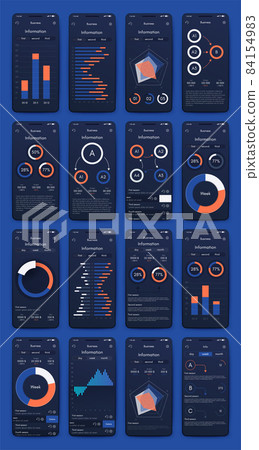 Vector graphics infographics with mobile phone. Template for creating mobile applications, workflow layout, diagram, banner, web design, business reports 84154983