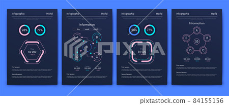 Vector graphics infographics with mobile phone. Template for creating mobile applications, workflow layout, diagram, banner, web design, business reports 84155156