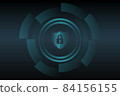 Shield protect icon. Antivirus interface. Digital interface. Vector illustration. 84156155