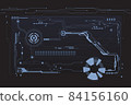 Abstract Virtual Cyber Control Display Pack For Game App UI Illustration. 84156160