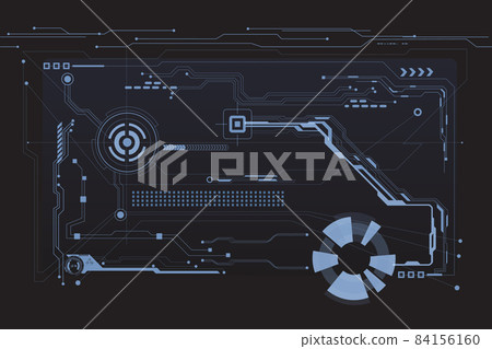 Abstract Virtual Cyber Control Display Pack For Game App UI Illustration. Abstract Virtual Cyber Control Display Pack For Game App UI Illustration. 84156160