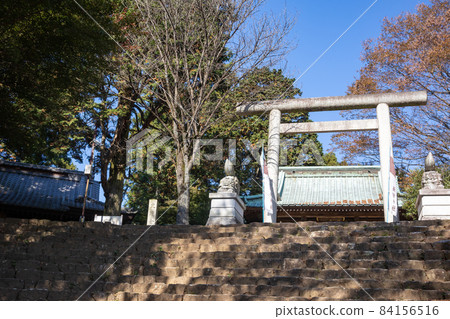 Historic Site Kanayama Castle Ruins Honmaru Nitta Shrine Torii 84156516