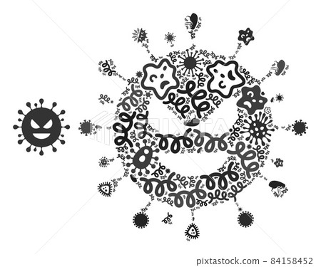 Composition Evil Virus Icon of Infection Viruses Composition Evil Virus Icon of Infection Viruses 84158452