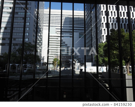 Osaka Station, Umeda Daimaru Department Store, Umeda Hanshin Department Store, Hankyu Department Store, Osaka Station, Taxi, Bus, Subway, 84159230