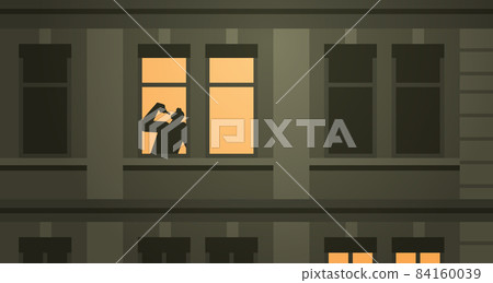 silhouette of man drinker in house window alcoholic drinking alone drunk guy having problem alcohol addiction alcoholism silhouette of man drinker in house window alcoholic drinking alone drunk guy having problem alcohol addiction alcoholism 84160039