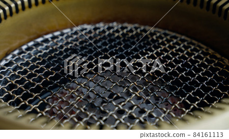 Burnt gridiron after roasting Burnt gridiron after roasting 84161113