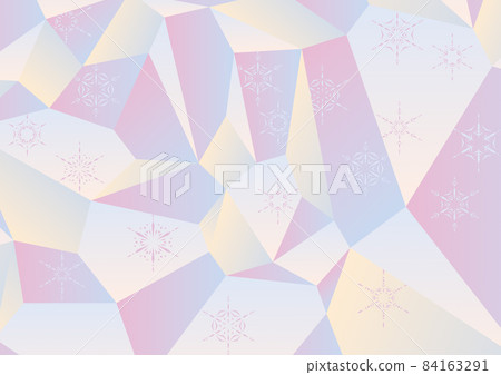 Simple_Snowflake_Background material_Colorful - Stock Illustration ...