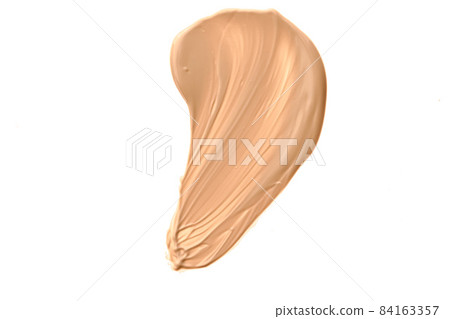 Beige beauty cosmetic texture isolated on white background, smudged makeup emulsion cream smear or foundation smudge, crushed cosmetics product and paint strokes Beige beauty cosmetic texture isolated on white background, smudged makeup emulsion cream smear or foundation smudge, crushed cosmetics product and paint strokes 84163357
