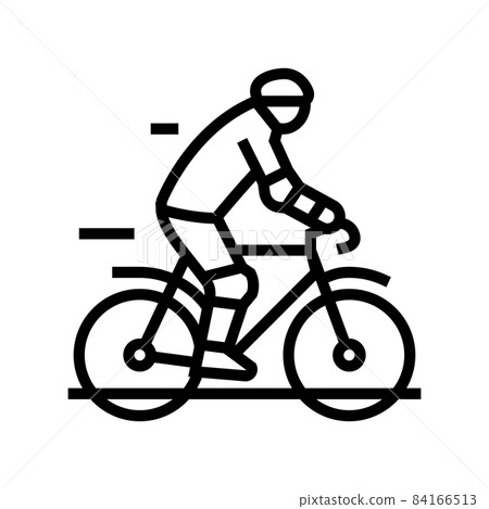 road riding line icon vector illustration road riding line icon vector illustration 84166513