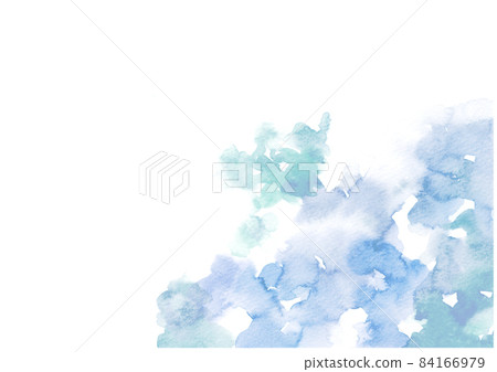 Background with watercolors [pale blue] (vertical / horizontal / vivid / light ver available) 84166979