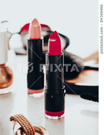 Beauty products and decorative cosmetics concept. Modern luxury make-up on vanity table as beauty blog background 84169466