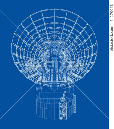 Radio Telescope concept outline Radio Telescope concept outline 84170028