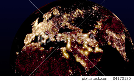 Earth Illuminations City Lights CG Background Wallpaper Earth Illuminations City Lights CG Background Wallpaper 84170120