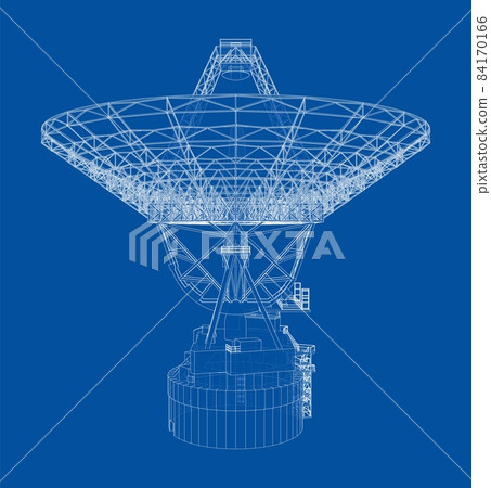 Radio Telescope concept outline Radio Telescope concept outline 84170166