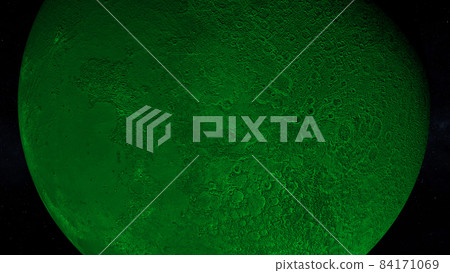 Green Moon Moon Space 3D CG background wallpaper Green Moon Moon Space 3D CG background wallpaper 84171069
