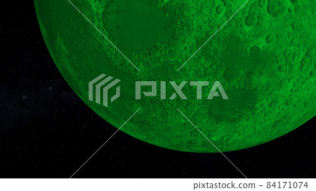 Green Moon Moon Space 3D CG background wallpaper Green Moon Moon Space 3D CG background wallpaper 84171074