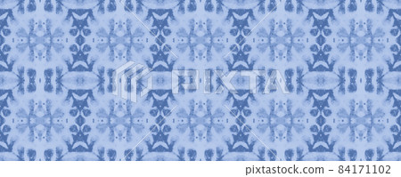 Retro tile pattern. Seamless azulejo design. Watercolor portuguese ornament. Retro tile pattern. Seamless azulejo design. Watercolor portuguese ornament. 84171102