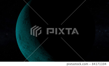 Blue Moon Moon Space 3D CG background wallpaper Blue Moon Moon Space 3D CG background wallpaper 84171104