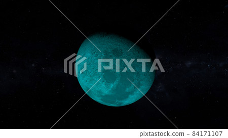 Blue Moon Moon Space 3D CG background wallpaper Blue Moon Moon Space 3D CG background wallpaper 84171107