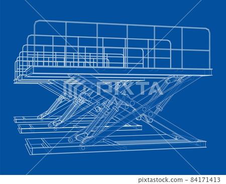 Scissors lift concept outline 84171413