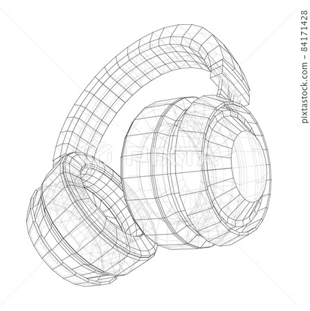 Headphones concept outline 84171428