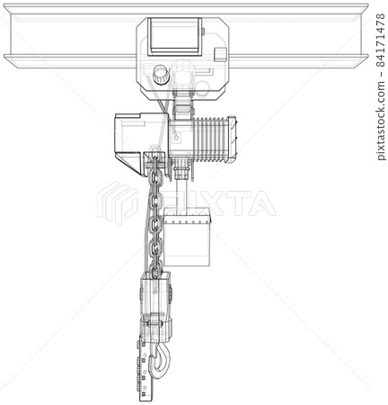 Winch or lifting machine concept outline Winch or lifting machine concept outline 84171478