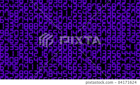 Digital number random number 7 segment enumeration random CG background wallpaper Digital number random number 7 segment enumeration random CG background wallpaper 84171624