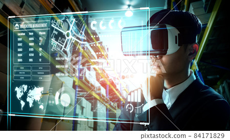 Future virtual reality technology for innovative VR warehouse management 84171829