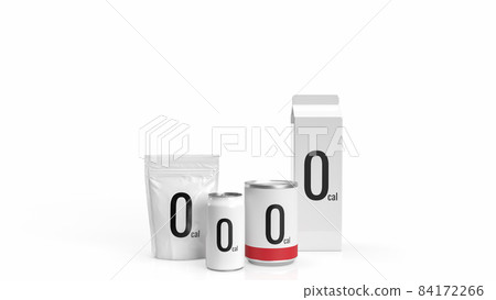 The food product 0 kcal on white background for health and sci concept 3d rendering The food product 0 kcal on white background for health and sci concept 3d rendering 84172266
