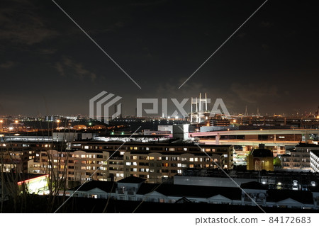 橫濱港未來灣大橋夜景 84172683