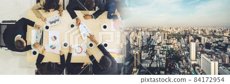 Business people group meeting shot from top view broaden view Business people group meeting shot from top view broaden view 84172954