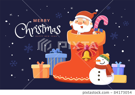Xmas and new year card 84173054