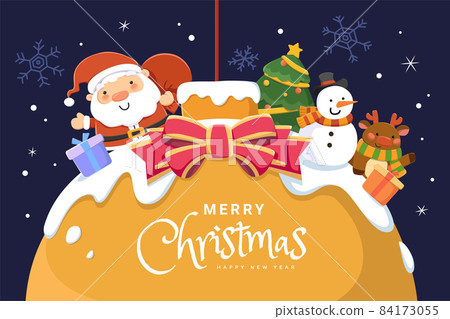 Creative Christmas card design 84173055