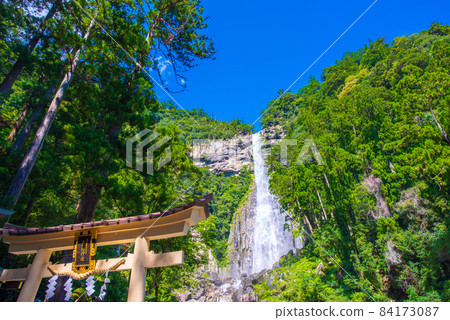 和歌山縣夏季那智瀑布 84173087