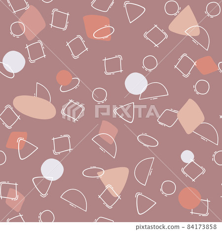 google line shapes seamless patterns. Hipster fashion. Abstract jumble textures. Triangle. printing, website, fabric, poster, cards. figures Bright baby 84173858