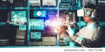 Future virtual reality technology for innovative VR warehouse management 84175390