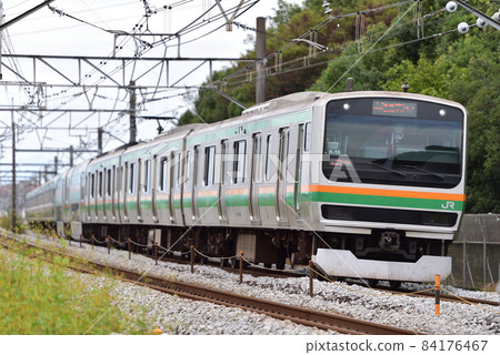 高崎線 Honjo-Okabe JR East E231 series 1000 series K-15 train (Kouzu) 84176467