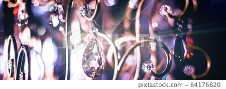 Crystal glass chandelier as home decor, interior design and luxury furniture detail, holiday invitation card background Crystal glass chandelier as home decor, interior design and luxury furniture detail, holiday invitation card background 84176820