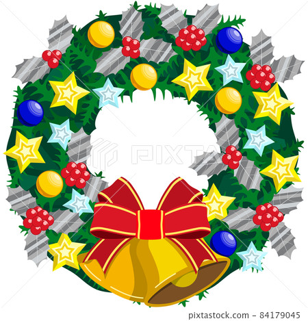 Christmas wreath illustration Christmas wreath illustration 84179045