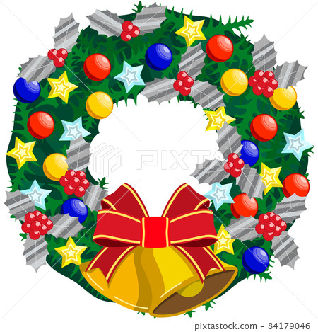 Christmas wreath illustration Christmas wreath illustration 84179046