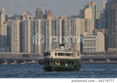 Hong Kong ferry transportation crossing Victoria Harbour 13 Nov 2021 Hong Kong ferry transportation crossing Victoria Harbour 13 Nov 2021 84179777